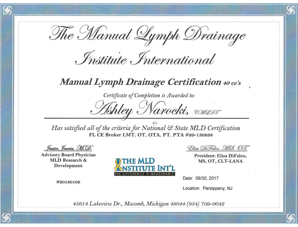 Lymphatic Drainage New Jersey